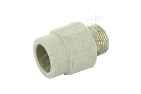 Переходник PPR с наружной резьбой 25x3/4 Переходник PPR с наружной резьбой 25x3/4