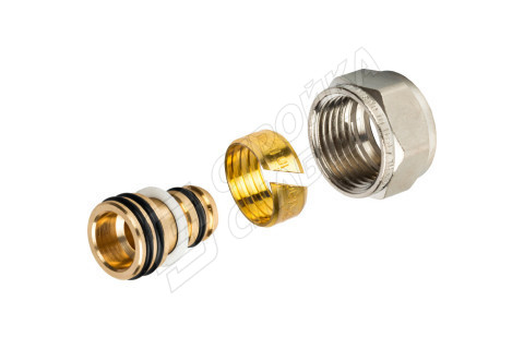 Фитинг компрессионный для труб PEX-AL-PEX 16х2,0х1/2 Фитинг компрессионный для труб PEX-AL-PEX 16х2,0х1/2