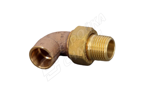 Угол с разъемным соединением пайка-Н 18x1/2 с коническим уплотнением Viega Угол с разъемным соединением пайка-Н 18x1/2 с коническим уплотнением Viega