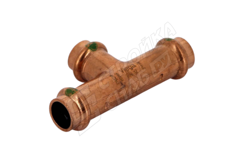 Тройник пресс 12, медь Profipress Viega Тройник пресс 12, медь Profipress Viega