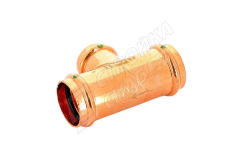Тройник пресс 35 х 28 х 35, медь Profipress Viega Тройник пресс 35 х 28 х 35, медь Profipress Viega