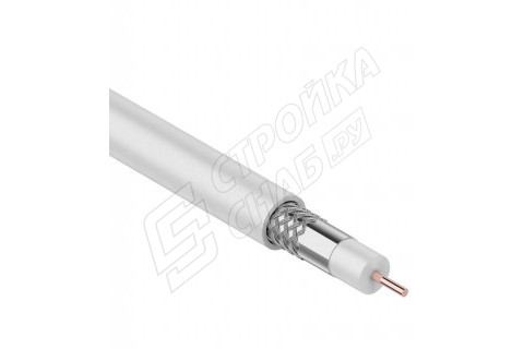 Кабель коаксиальный телевизионный RG-59U 1x0,5 мм экранированный Proconnect (100 м) Кабель коаксиальный телевизионный RG-59U 1x0,5 мм экранированный Proconnect (100 м)