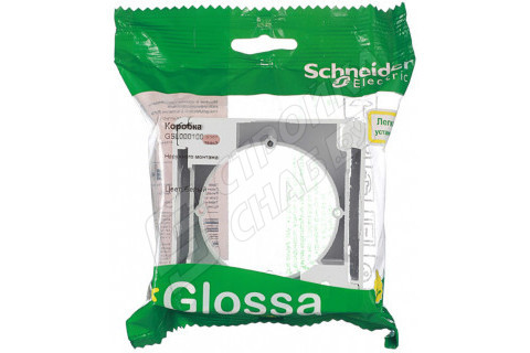 Коробка для наружного монтажа Schneider Electric Glossa GSL000100 белая Коробка для наружного монтажа Schneider Electric Glossa GSL000100 белая