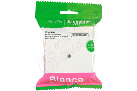 Коробка распределительная Schneider Electric Blanca BLNRK000011 открытая установка белая IP42 влагозащищенная Коробка распределительная Schneider Electric Blanca BLNRK000011 открытая установка белая IP42 влагозащищенная