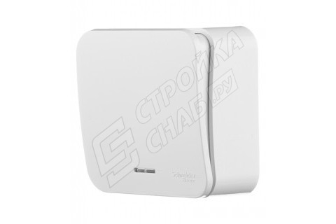Выключатель Schneider Electric Blanca BLNVA101111 одноклавишный открытая установка белый с подсветкой Выключатель Schneider Electric Blanca BLNVA101111 одноклавишный открытая установка белый с подсветкой
