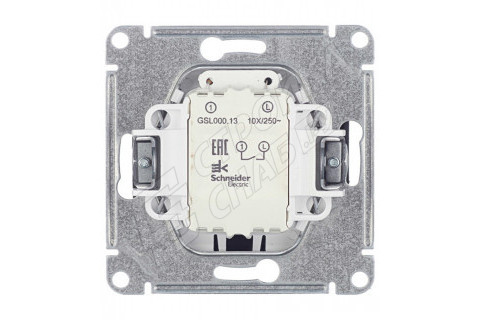 Выключатель Schneider Electric Glossa GSL000713 одноклавишный скрытая установка антрацит с подсветкой Выключатель Schneider Electric Glossa GSL000713 одноклавишный скрытая установка антрацит с подсветкой