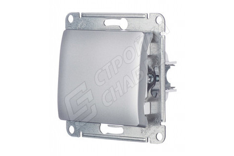 Выключатель Schneider Electric Glossa GSL000311 одноклавишный скрытая установка алюминий Выключатель Schneider Electric Glossa GSL000311 одноклавишный скрытая установка алюминий