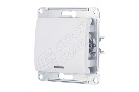 Выключатель Schneider Electric Glossa GSL000113 одноклавишный скрытая установка белый с подсветкой Выключатель Schneider Electric Glossa GSL000113 одноклавишный скрытая установка белый с подсветкой
