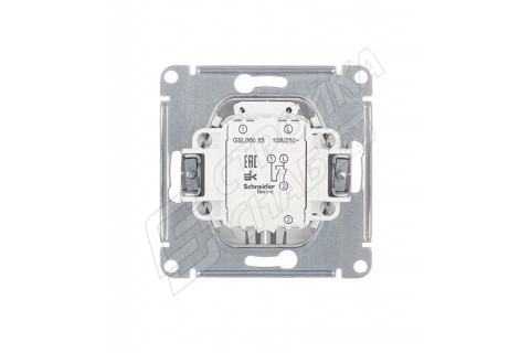 Выключатель Schneider Electric Glossa GSL000153 двухклавишный скрытая установка белый с подсветкой Выключатель Schneider Electric Glossa GSL000153 двухклавишный скрытая установка белый с подсветкой