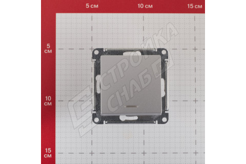 Выключатель Schneider Electric Atlas Design ATN000313 одноклавишный скрытая установка алюминий с подсветкой Выключатель Schneider Electric Atlas Design ATN000313 одноклавишный скрытая установка алюминий с подсветкой