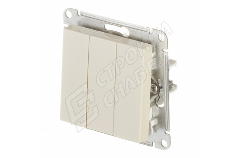 Выключатель Schneider Electric Atlas Design ATN000231 трехклавишный скрытая установка бежевый Выключатель Schneider Electric Atlas Design ATN000231 трехклавишный скрытая установка бежевый