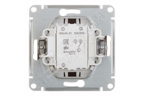Переключатель Schneider Electric Glossa GSL000761 одноклавишный на 2 направления скрытая установка антрацит IP20 Переключатель Schneider Electric Glossa GSL000761 одноклавишный на 2 направления скрытая установка антрацит IP20