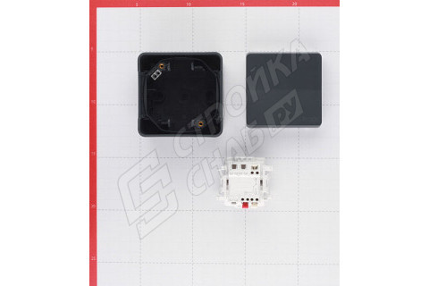 Переключатель Schneider Electric Mureva S MUR35021 одноклавишный на 2 направления открытая установка антрацит IP55 Переключатель Schneider Electric Mureva S MUR35021 одноклавишный на 2 направления открытая установка антрацит IP55