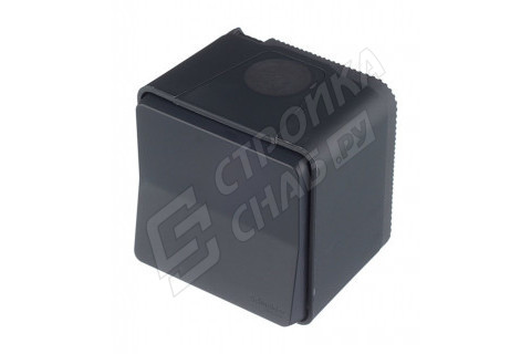 Переключатель Schneider Electric Mureva S MUR35021 одноклавишный на 2 направления открытая установка антрацит IP55 Переключатель Schneider Electric Mureva S MUR35021 одноклавишный на 2 направления открытая установка антрацит IP55