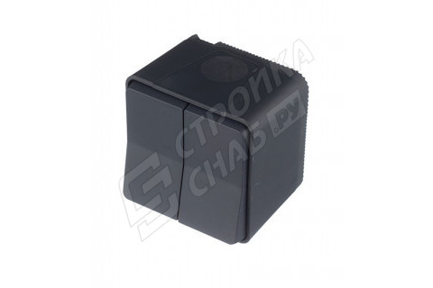 Переключатель Schneider Electric Mureva S MUR35022 двухклавишный на 2 направления открытая установка антрацит IP55 Переключатель Schneider Electric Mureva S MUR35022 двухклавишный на 2 направления открытая установка антрацит IP55