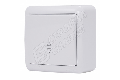 Переключатель Lezard VIOLA 751-0200-105 одноклавишный на 2 направления открытая установка белый Переключатель Lezard VIOLA 751-0200-105 одноклавишный на 2 направления открытая установка белый