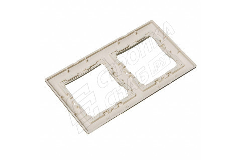 Рамка Legrand Valena 695632 двухместная универсальная слоновая кость Рамка Legrand Valena 695632 двухместная универсальная слоновая кость