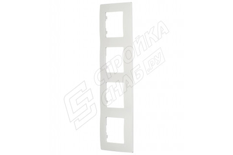 Рамка Legrand Etika 672504 четырехместная универсальная белая Рамка Legrand Etika 672504 четырехместная универсальная белая
