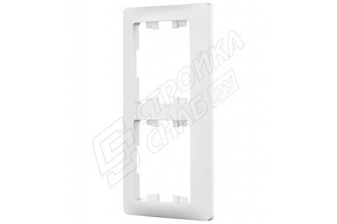 Рамка Schneider Electric Glossa GSL000102 двухместная горизонтальная белая Рамка Schneider Electric Glossa GSL000102 двухместная горизонтальная белая