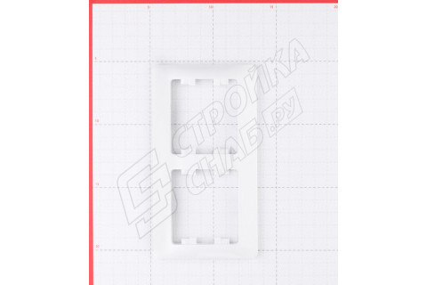 Рамка Schneider Electric Glossa GSL000102 двухместная горизонтальная белая Рамка Schneider Electric Glossa GSL000102 двухместная горизонтальная белая