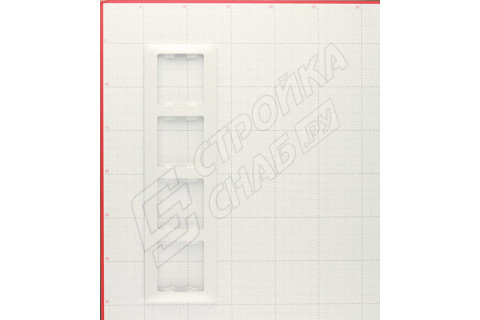Рамка Schneider Electric Glossa GSL000104 четырехместная горизонтальная белая Рамка Schneider Electric Glossa GSL000104 четырехместная горизонтальная белая