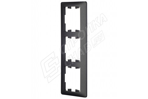 Рамка Schneider Electric Glossa GSL000703 трехместная горизонтальная антрацит Рамка Schneider Electric Glossa GSL000703 трехместная горизонтальная антрацит