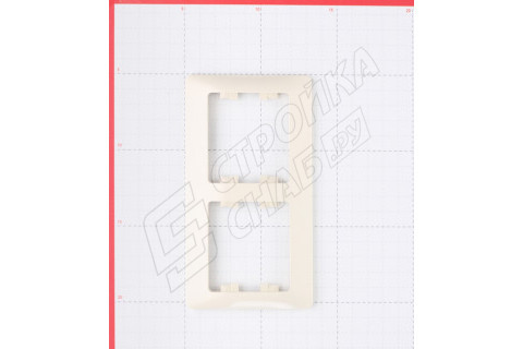Рамка Schneider Electric Glossa GSL000202 двухместная горизонтальная бежевая Рамка Schneider Electric Glossa GSL000202 двухместная горизонтальная бежевая