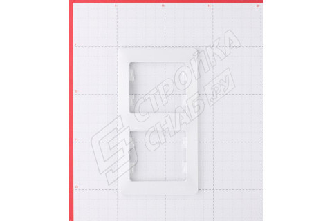 Рамка Schneider Electric Glossa GSL000106 двухместная вертикальная белая Рамка Schneider Electric Glossa GSL000106 двухместная вертикальная белая