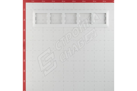Рамка Schneider Electric Glossa GSL000105 пятиместная горизонтальная белая IP20 Рамка Schneider Electric Glossa GSL000105 пятиместная горизонтальная белая IP20
