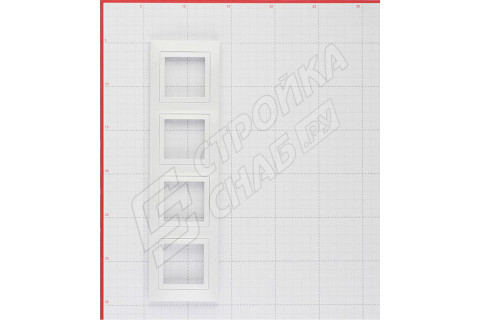Рамка Schneider Electric Unica MGU2.008.18 четырехместная универсальная белая Рамка Schneider Electric Unica MGU2.008.18 четырехместная универсальная белая