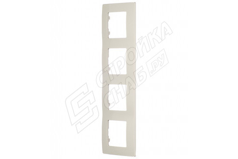 Рамка Legrand Etika 672514 четырехместная универсальная слоновая кость Рамка Legrand Etika 672514 четырехместная универсальная слоновая кость
