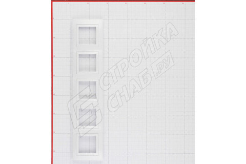 Рамка Schneider Electric Unica MGU2.010.18 пятиместная универсальная белая Рамка Schneider Electric Unica MGU2.010.18 пятиместная универсальная белая