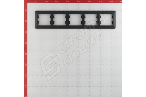 Рамка Schneider Electric Glossa GSL000705 пятиместная горизонтальная антрацит IP20 Рамка Schneider Electric Glossa GSL000705 пятиместная горизонтальная антрацит IP20