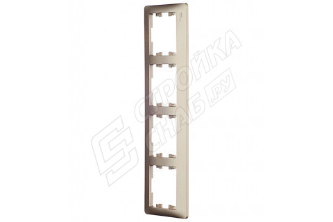 Рамка Schneider Electric Glossa GSL000404 четырехместная горизонтальная титан Рамка Schneider Electric Glossa GSL000404 четырехместная горизонтальная титан