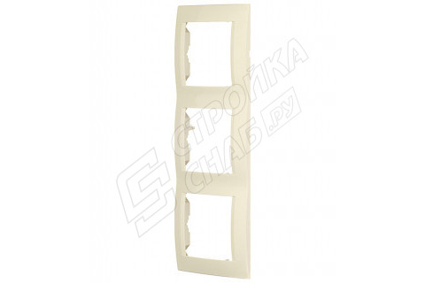 Рамка Simon 15 1500630-031 трехместная универсальная слоновая кость Рамка Simon 15 1500630-031 трехместная универсальная слоновая кость