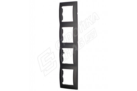 Рамка Simon 15 1500640-038 четырехместная универсальная графит Рамка Simon 15 1500640-038 четырехместная универсальная графит