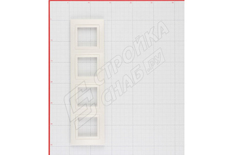 Рамка Schneider Electric Unica MGU2.008.25 четырехместная универсальная бежевая Рамка Schneider Electric Unica MGU2.008.25 четырехместная универсальная бежевая