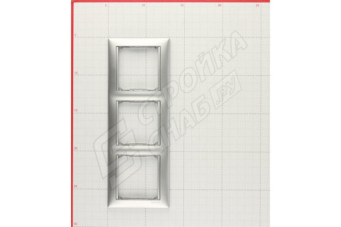 Рамка Legrand Valena 694332 трехместная универсальная алюминий Рамка Legrand Valena 694332 трехместная универсальная алюминий