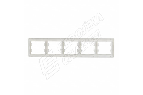 Рамка Schneider Electric Glossa GSL000305 пятиместная горизонтальная алюминий IP20 Рамка Schneider Electric Glossa GSL000305 пятиместная горизонтальная алюминий IP20
