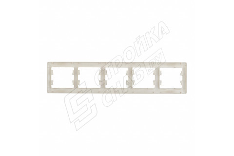 Рамка Schneider Electric Glossa GSL000405 пятиместная горизонтальная титан IP20 Рамка Schneider Electric Glossa GSL000405 пятиместная горизонтальная титан IP20
