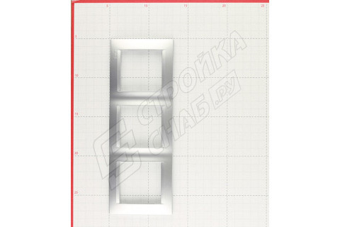 Рамка Simon 15 1500630-033 трехместная универсальная алюминий Рамка Simon 15 1500630-033 трехместная универсальная алюминий