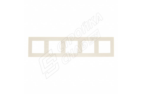 Рамка Simon 24 Harmonie 2400650-031 пятиместная универсальная слоновая кость Рамка Simon 24 Harmonie 2400650-031 пятиместная универсальная слоновая кость