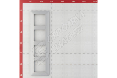 Рамка Legrand Valena LIFE 754134 четырехместная универсальная алюминий Рамка Legrand Valena LIFE 754134 четырехместная универсальная алюминий