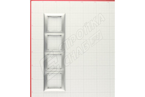 Рамка Legrand Valena 694333 четырехместная горизонтальная алюминий Рамка Legrand Valena 694333 четырехместная горизонтальная алюминий