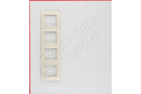 Рамка Simon 15 1500640-031 четырехместная универсальная слоновая кость Рамка Simon 15 1500640-031 четырехместная универсальная слоновая кость