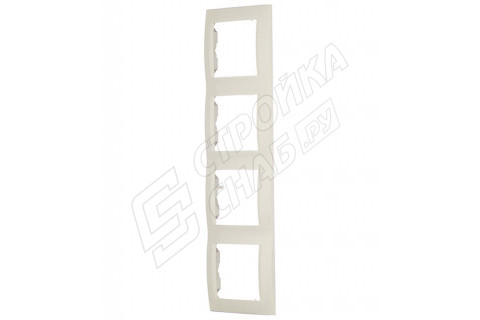 Рамка Simon 15 1500640-031 четырехместная универсальная слоновая кость Рамка Simon 15 1500640-031 четырехместная универсальная слоновая кость