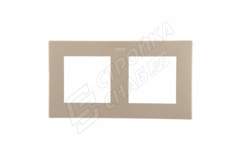Рамка Simon 24 Harmonie 2400620-034 двухместная универсальная шампань Рамка Simon 24 Harmonie 2400620-034 двухместная универсальная шампань