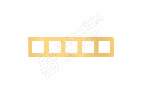 Рамка Simon 24 Harmonie 2400650-066 пятиместная универсальная золото Рамка Simon 24 Harmonie 2400650-066 пятиместная универсальная золото