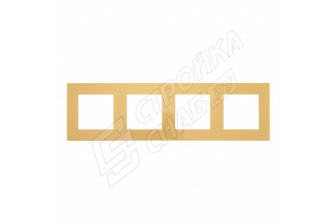 Рамка Simon 24 Harmonie 2400640-066 четырехместная универсальная золото Рамка Simon 24 Harmonie 2400640-066 четырехместная универсальная золото