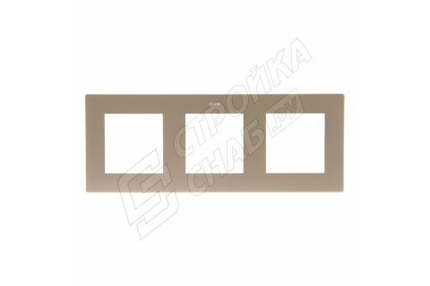 Рамка Simon 24 Harmonie 2400630-034 трехместная универсальная шампань Рамка Simon 24 Harmonie 2400630-034 трехместная универсальная шампань